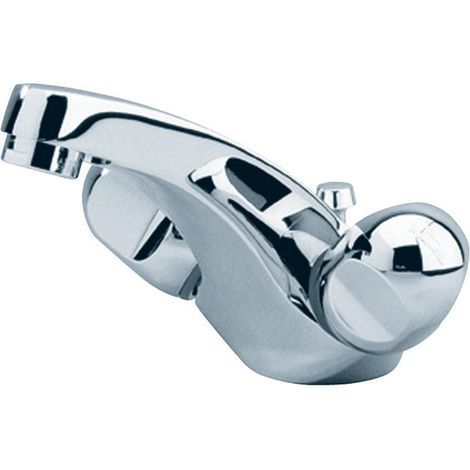 ALPHA miscelatore lavabo due comandi, bocca fusa rigida, filetto scarico pulsante cromato IDEAL STANDARD