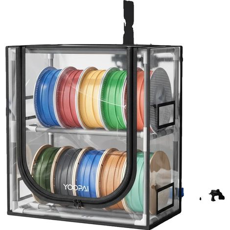 Housse de rangement pour filament, étanche, design gain de place, 10 rouleaux Transparent (1/2)