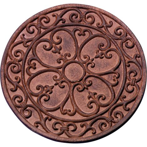 Esschert Design Trittplatte Classic Viktorianisch Ø 29,8 cm aus Gusseisen (1/2)