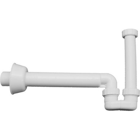 SIFONE PER SCARICO BIDET IN PP BIANCO In. 1"1/4 - Out. 40