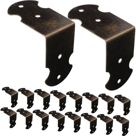20 protège-coins décoratifs, bois, pour boîtes et décoration (1/5)