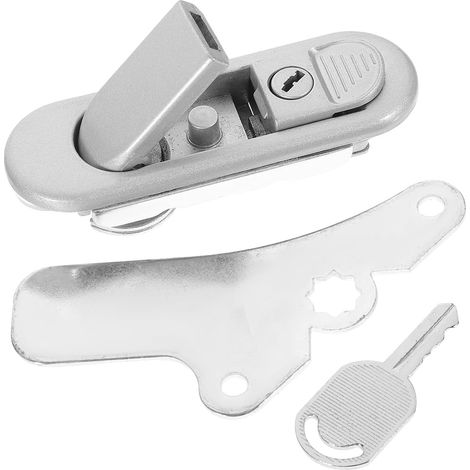 Serrure plate en alliage de zinc PartyKindom pour armoires (1/5)