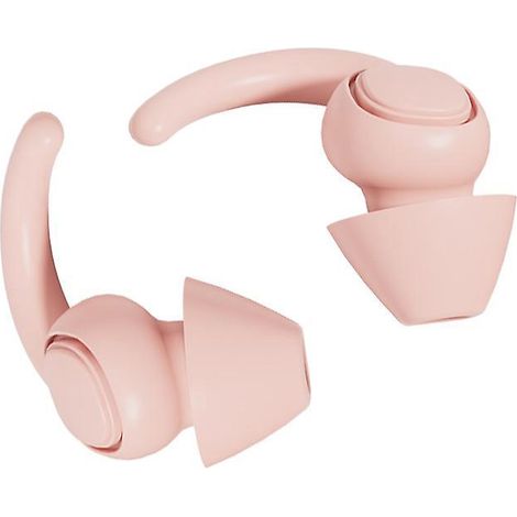2pairs Rose- L Taille-bouchon D'oreille Anti Bruit - Boule Quies Pour Dormir - Bouchon Oreilles Bruit - Confortables (1/5)