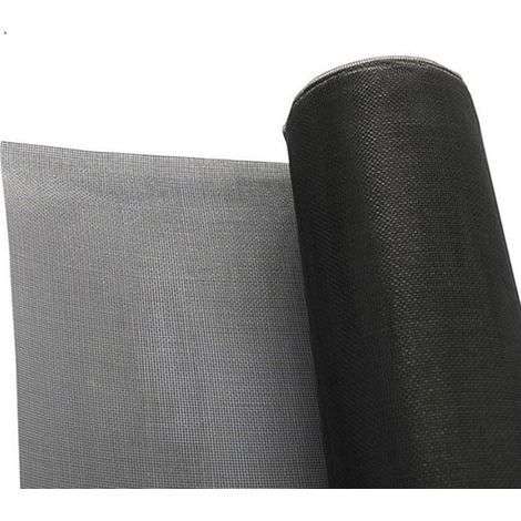 1 pièce moustiquaire anti-moustiques, fibre de verre noir, 120 x 300 cm, pour fenêtres standard, usage estival