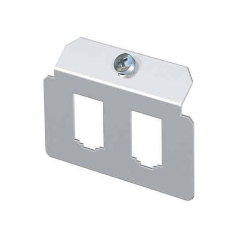 Obo-bettermann sist.canaliz.suelo - Placa soporte mtm 2b para 2 conectores acero inoxidable
