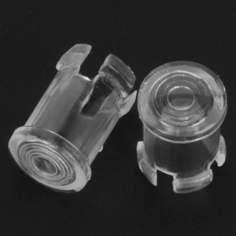 100 Stück transparente Nylon-Schutzkappen für LED-Leuchtdioden (5 mm) (1/5)