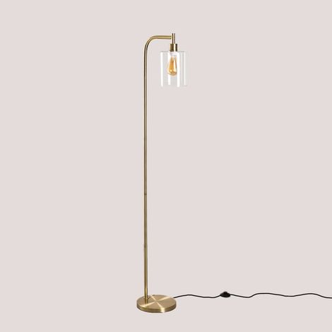 Lampada da terra Ambe in metallo e vetro SKLUM            