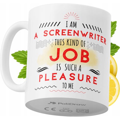 Lustige Tasse für Drehbuchautoren – Kaffee- oder Teetasse mit witzigem Textdesign – ideal für Geburtstage, Namenstage, Feiertage und besondere Anlässe. Hochwertige Tasse für Zuhause, Büro und Arbeit. (1/5)