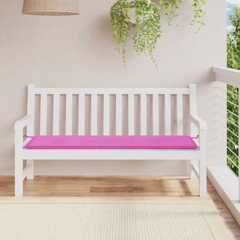 Coussin de banc de jardin  Coussin de Siège  Coussin pour Intérieur ou Extérieur rose 150x50x3 cm tissu oxford BTEB61365 (1/5)