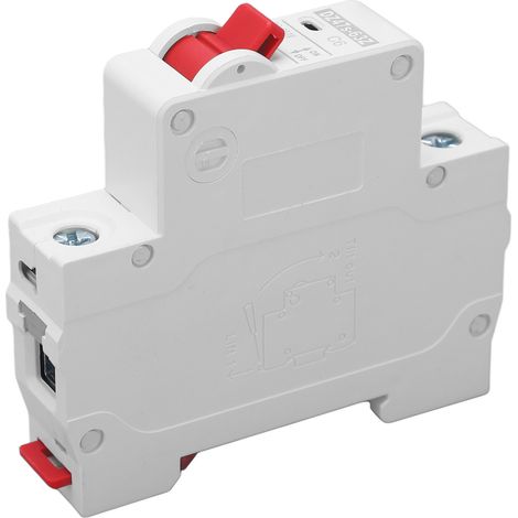 Disjoncteur miniature 1P, pouvoir de coupure 6000 A, Safe PA66, petit disjoncteur à courant continu 250 V CC, 6 A (1/5)