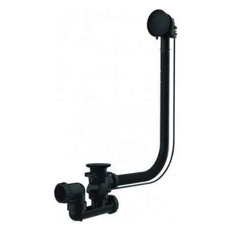 Automatischer Badewannenablauf mit Kabel, 1000 mm, schwarz