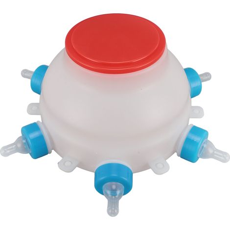 Biberons ronds en plastique PC, faciles à nettoyer, pour agneaux et porcelets. Seau d'alimentation pour agneaux et porcelets. (1/5)