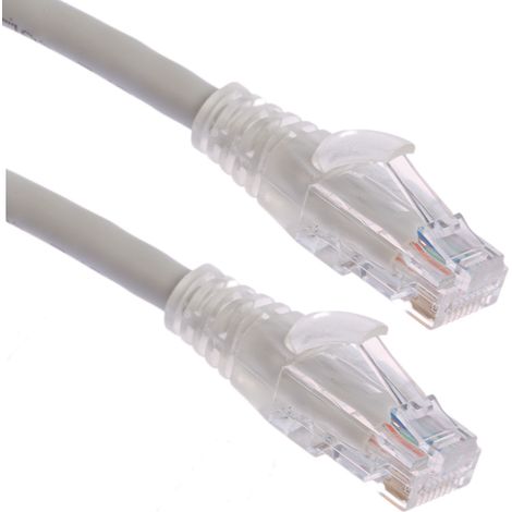 Câble cat 6 Avec connecteur / , U/UTP, gaine PVC Gris, 5m ( Prix pour 1 )