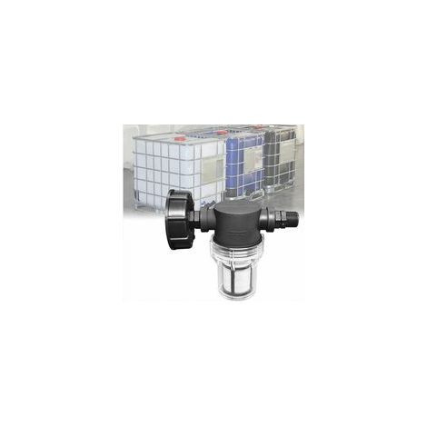 Robinet pour réservoir de 1000 litres, raccord en U pour récupérateur d'eau de pluie filtré et adaptateur pour réservoir IBC S60x6 (filetage mâle 1/2").