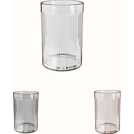 Ensemble de gobelets pour Brosse à Dents 3 pièces, Gobelet Brosse à Dent Reutilisable, Gobelet en Plastique Polyvalent incassable pour Salle de Bain, Tasse de Rince Bouche Antidérapant, 10.77c (1/5)