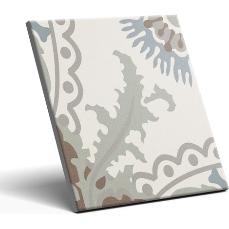 Piastrella decorativa in porcellana patchwork floreale Valencia 20x20 cm classe I