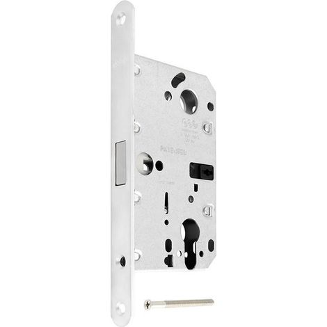 cerradura magnética modelo wave entrada 50 puerta batiente acabado cromo cepillad acabado cromo cepillad