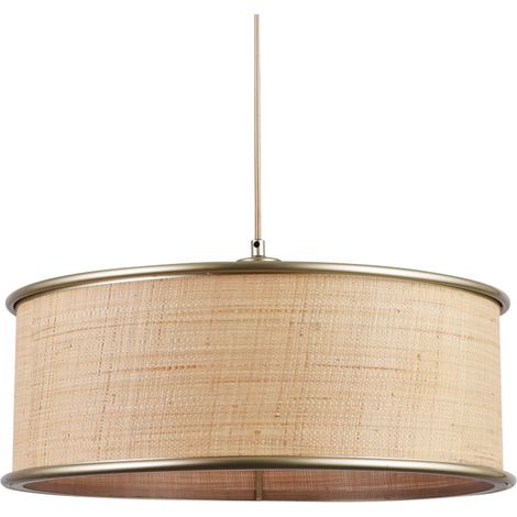 Lámpara colgante Bob de fibra natural Ø47 cm (1/4)