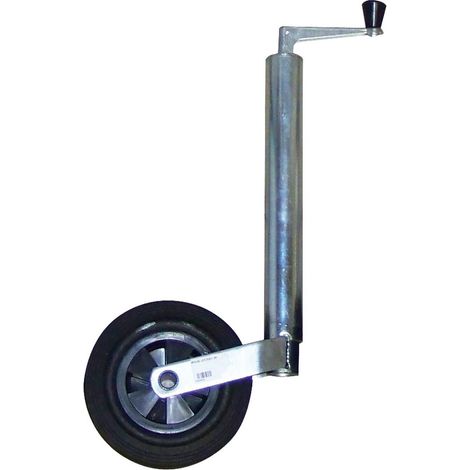 Rueda de caballero telescópica de tubo diámetro 48 mm. Rueda sólida - Optima