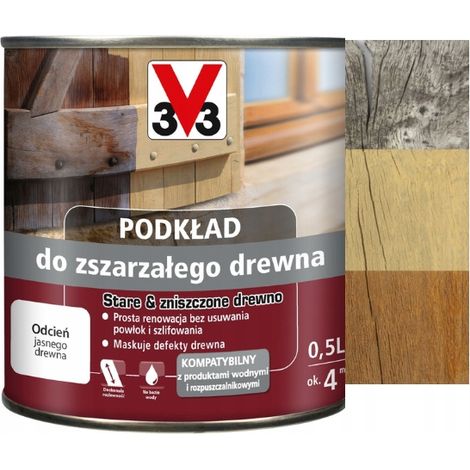 Abdeckgrundierung für vergrautes Holz 0,5 l (1/5)