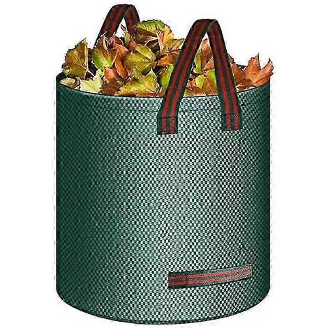 Sacs poubelle de jardin 272 L avec poignées - Sacs poubelle de jardin imperméables - Sacs poubelle de jardin pliables et résistants, compatibles avec les déchets végétaux (1/5)
