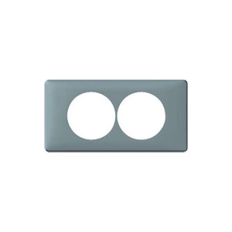 Legrand 068748 Placca Céliane - neutra - 2 posti - per ristrutturazione - cemento