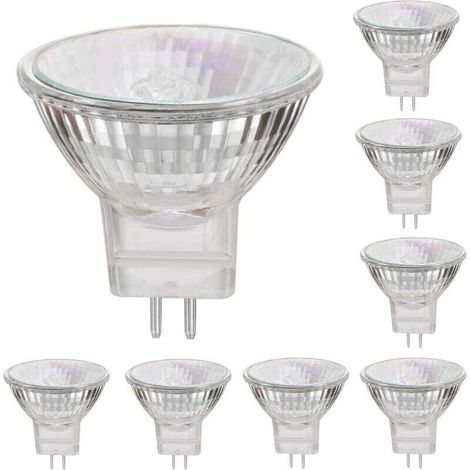 YMYNY MR11 12V 35W halogen lamps GU4 spot base 2800K warm white, dimmable, pack of 8 (1/4)