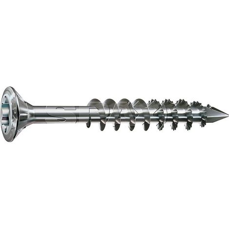 Vis à bois autoperceuse inox A2 tête fraisée bombée crantée torx 4.5X80 boîte de 100 pièces - SPAX FRANCE (1/7)