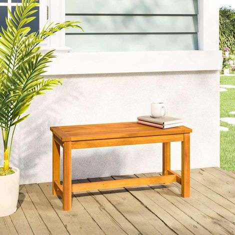 Banc Banquette de Jardin - Mobilier de jardin 80x35x45 cm bois massif d'acacia BV274699 - BonneVie (1/5)