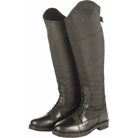 35, Schwarz: Reitstiefel Stockholm Winter für Kinder und Erwachsene mit weicher Polsterung (1/4)