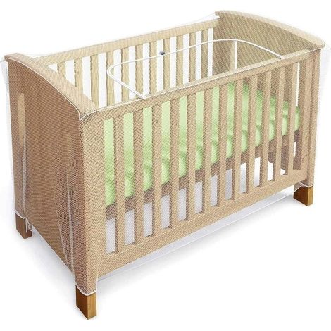 Moustiquaire Lit de Bébé, Berceau et Lit Parapluie avec Fermeture Eclair et Ouverture Rapide et Facile Confortable et Universelle (1/5)