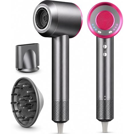 Sèche-Cheveux 2400W Ionic, Sèche Cheveux Puissant Séchage Rapide, Anti Frisottis, Technologie Ionique, Diffuseur (1/5)