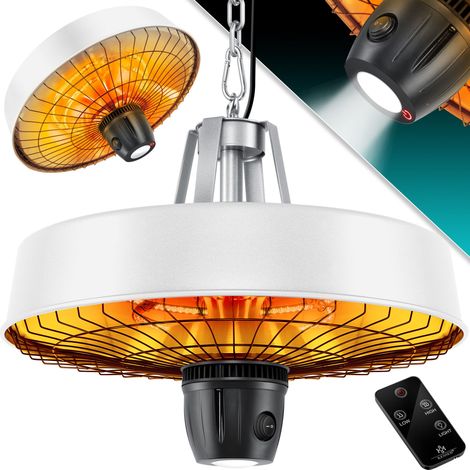 KESSER® Decken-Heizstrahler 2500 W mit Fernbedienung - Weiß (1/5)