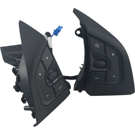 1 piece. Color: Black. Material: Plastic. Multifunctional car steering wheel with cruise control, audio and volume control.