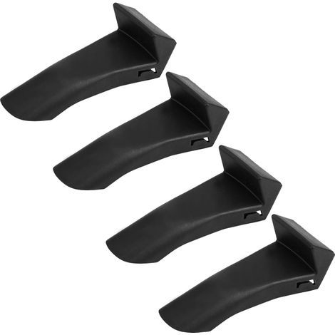 4 pièces protecteurs de mâchoires caches pour change-pneu plastique composite noir coudé (1/5)
