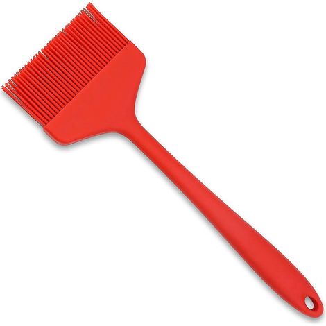 Pinceau à pâtisserie en silicone - pinceau inversé ultra-large résistant à la chaleur - compatible lave-vaisselle - idéal pour la cuisine, la pâtisserie, le barbecue et l'application d'huile (1/4)