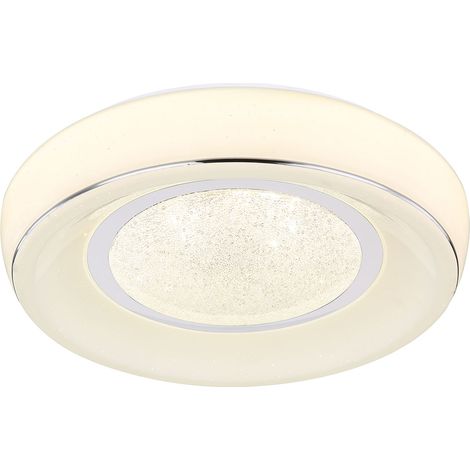 Globo - plafonnier - Mickey - blanc - métal - Ø 39cm - LED -
