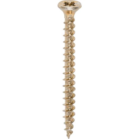 TIMco 3.5 x 40 Solo Zinc & Yellow Woodscrew Qty 200