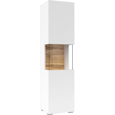 Vitrine 1 porte Glora Blanc (1/5)