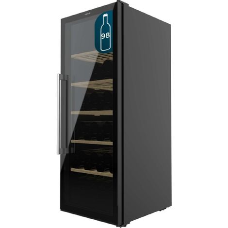 Cecotec Vinoteca 98 Botellas Bolero Grand Sommelier 98000 Black: Vinoteca De 128 (1/3)