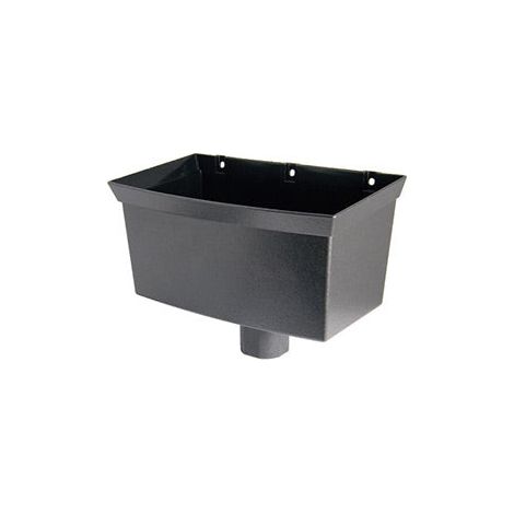 FloPlast Cast Iron Effect Universal Hopper for Guttering (1/2)