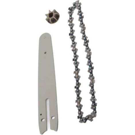 Ensemble de Guide-chaîne et Chaîne 186mm pour Scie à Branches Électrique Portable Mini Scie à Chaîne - (1/5)