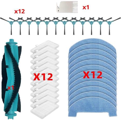 Pièces détachées pour aspirateur : rouleau principal, brosse latérale, filtre HEPA (1/5)
