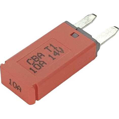 Hansor CBA1-1014 Interruttore automatico fusibile piatto standard 10 A Rosso 1 pz.