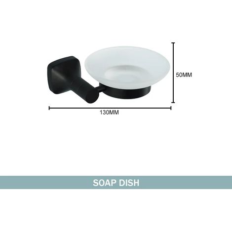 Ensemble d'accessoires de salle de bain noir mat : crochet mural en acier inoxydable, porte-papier toilette, barre porte-serviettes, suspension. (1/5)