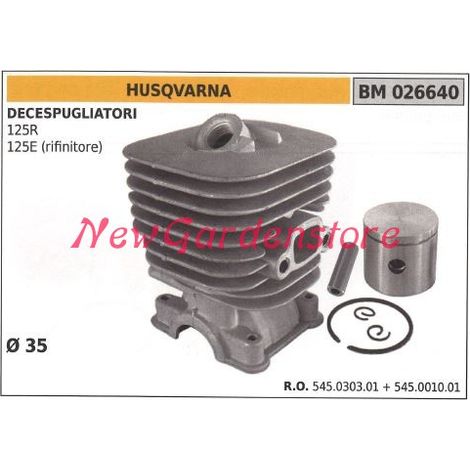 Segmentos cilindro pistón motor desbrozadora HUSQVARNA 125R 125E 026640
