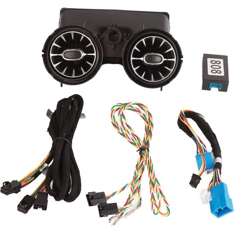 Kit de remplacement pour éclairage d'ambiance LED arrière à turbine 64 couleurs pour Mercedes-Benz Classe C GLC W205 X253 (2019-2021)