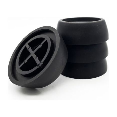 Patins anti-vibrations pour machine à laver, paquet de 1, noirs, lot de 4 (1/3)