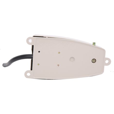 Interrupteur au pied à boîtier aluminium, câble de 10 cm, EKW-5A-B. Noyau de bonne qualité, sans verrouillage automatique. (1/5)