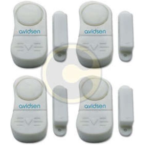 Avidsen Kit 4 volets magnA tiques verrouillA s mini-alarme pour portes-fenA tres